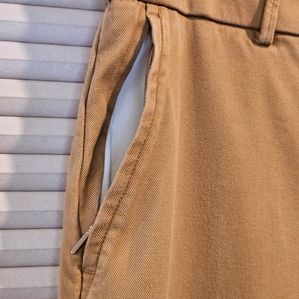 Spanx Stretch Twill Wide Leg Crop Pants Camel Brown XL 21279T - Picture 2 of 10